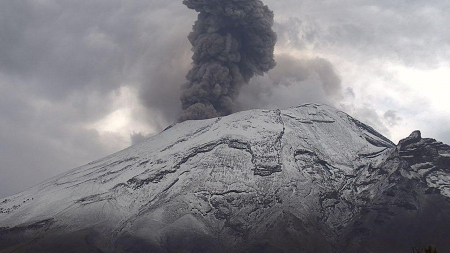 Frecuente actividad en el Volcán Popocatépetl