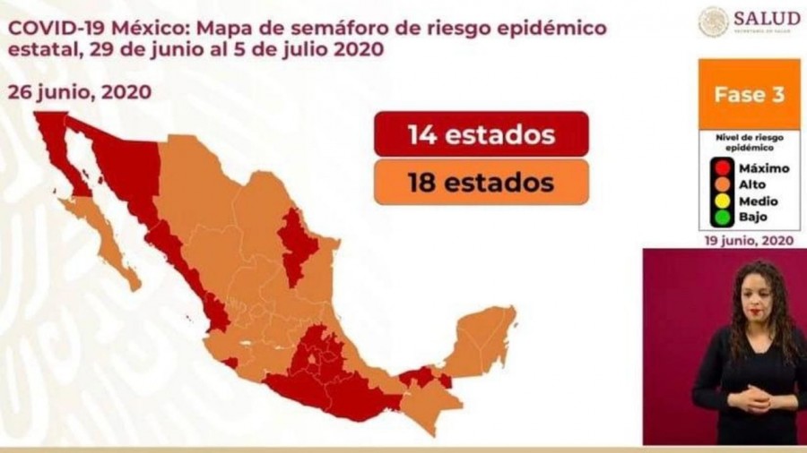 Edomex continúa en semáforo rojo