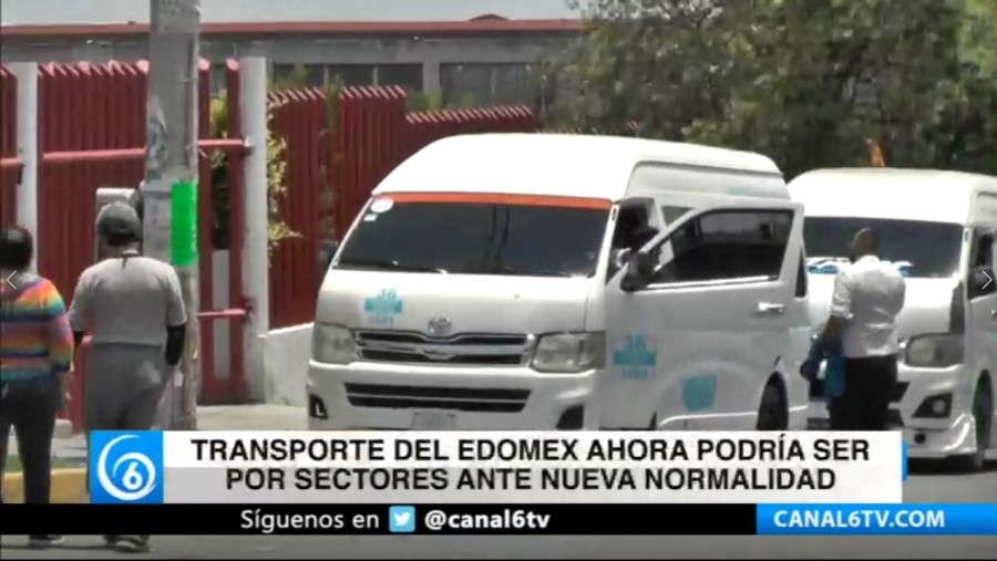 Transporte del Edomex ahora podría ser por sectores ante nueva normalidad