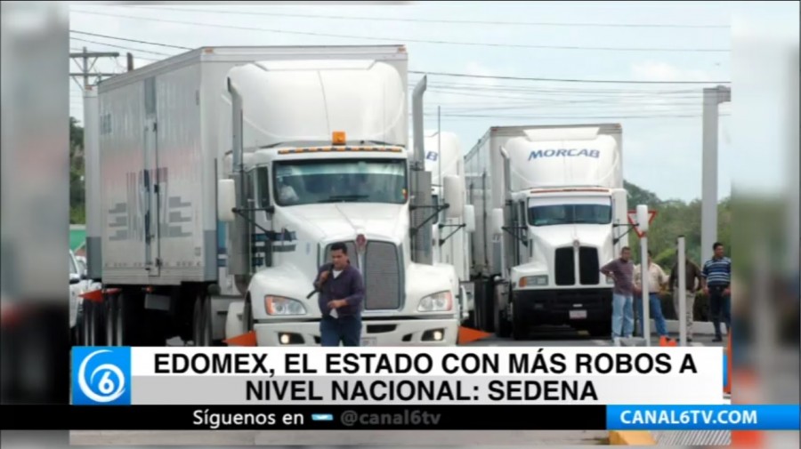 Edomex, el estado con más robos a nivel nacional: Sedena