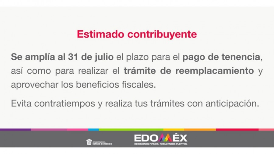Amplían plazo para el reemplacamiento en Edomex