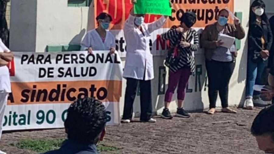 Se manifiesta el personal médico de Chimalhuacán