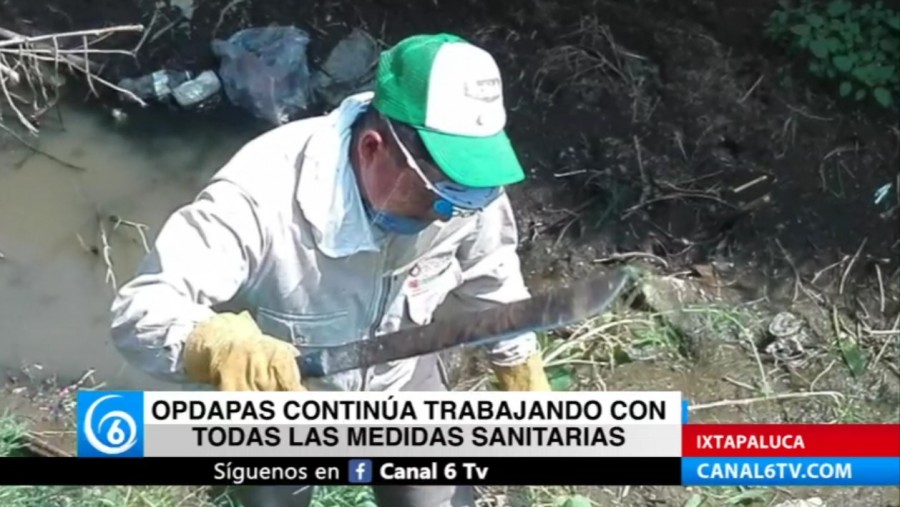 Opdapas Ixtapaluca continúa trabajando con todas las medidas sanitarias