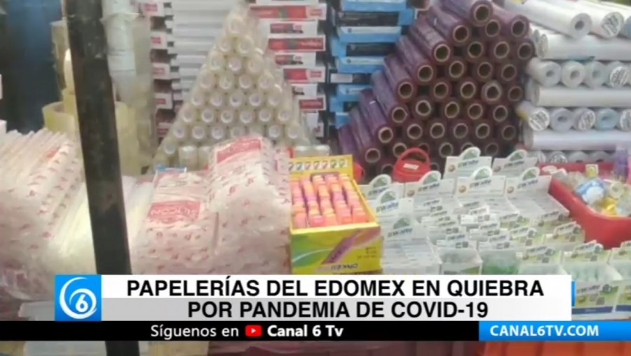 Papelerías del Edomex en quiebra por pandemia de COVID-19