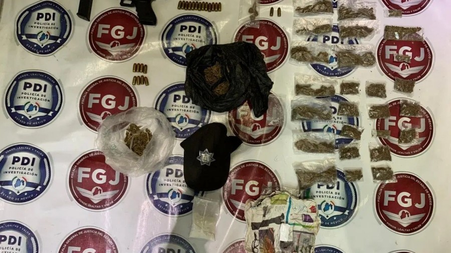 Localizan droga en un inmueble de Naucalpan