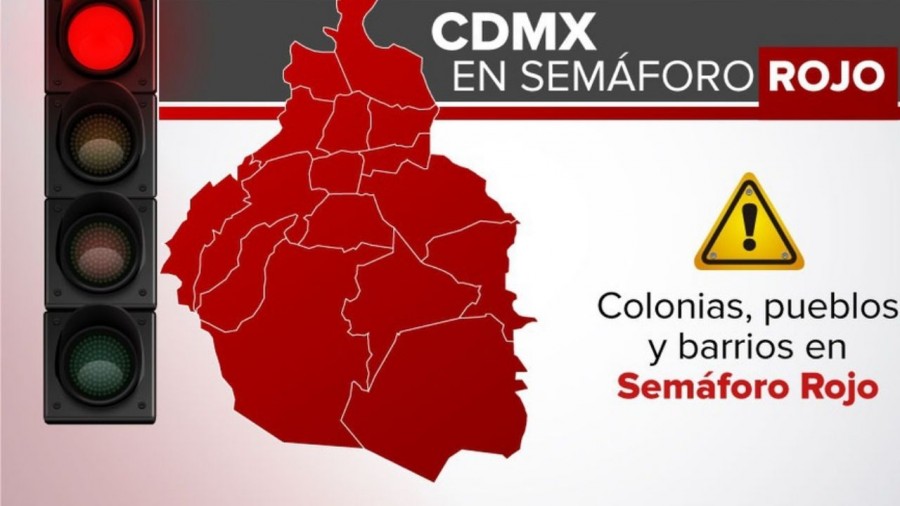 Se suman a semáforo rojo dos colonias más de la CDMX