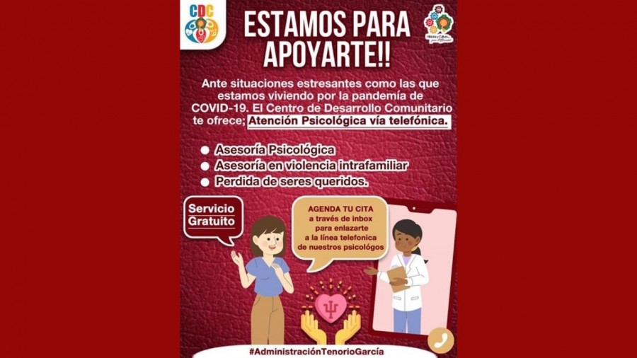 Valle de Chalco ofrece atención psicológica gratuita