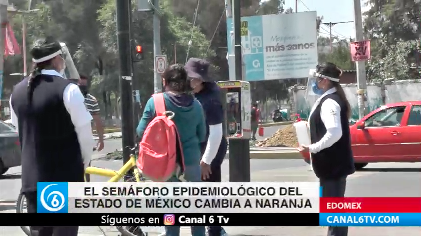 El semáforo epidemiológico del Edomex se encuentra en color naranja
