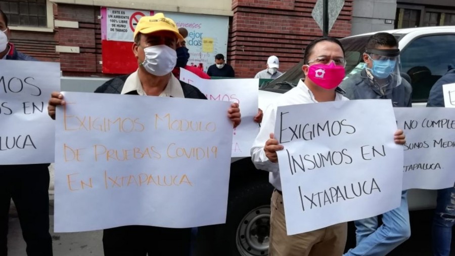 Ciudadanos de Ixtapaluca exigen módulo de pruebas Covid-19