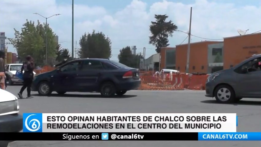 Esto opinan habitantes de Chalco sobre las remodelaciones en el centro del municipio