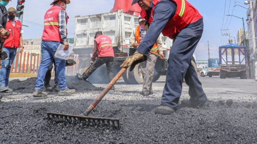 Chimalhuacán reforzó el mantenimiento a sus vialidades