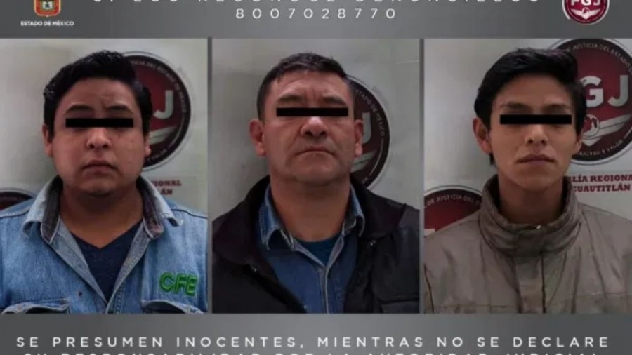 Procesan a tres extorsionadores en Cuautitlán Izcalli