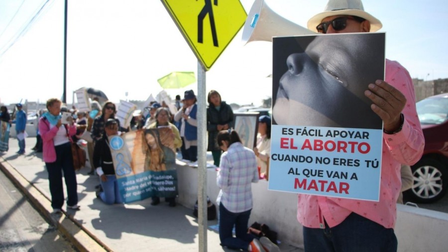Se registra protesta contra el aborto en la CDMX