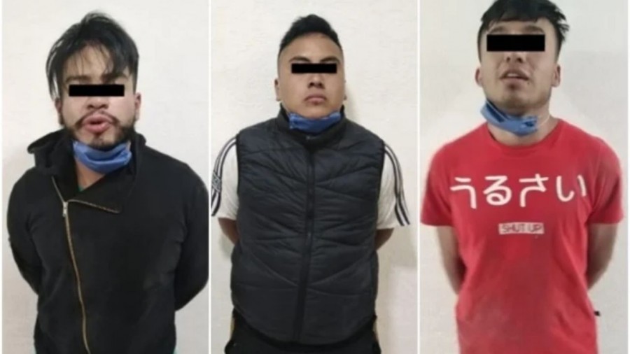 Por robo con violencia detienen a tres sujetos en Los Reyes La Paz