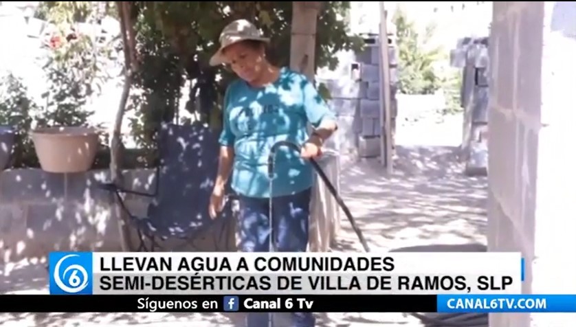 Llevan agua a comunidades semidesérticas de Villa de Ramos, San Luis Potosí