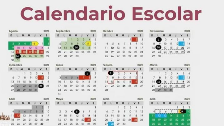 SEP da a conocer calendario escolar 2020-2021