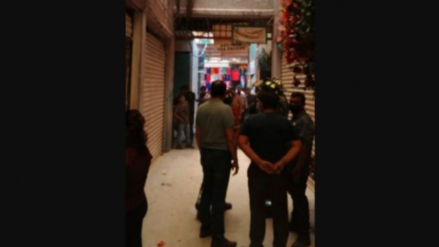 Reportan incendio en el Mercado La Merced