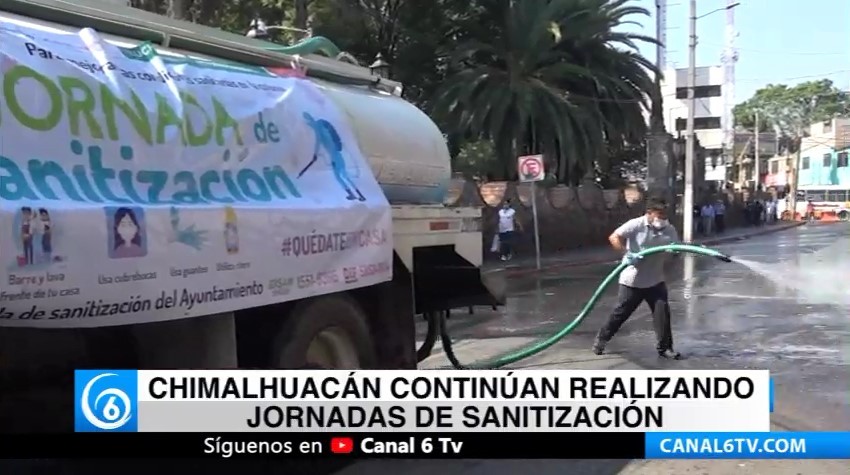 Chimalhuacán continúa realizando jornadas de sanitización