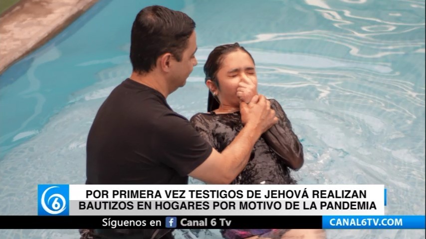 Por primera vez testigos de Jehová realizan bautizos en hogares por motivo de la pandemia