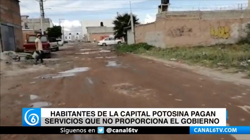 Habitantes de la capital potosina pagan servicios que no proporciona el gobierno
