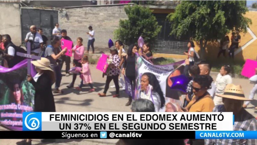 Feminicidios en el Edomex aumentó un 37% en el segundo semestre