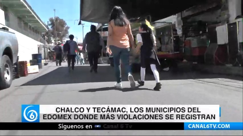 Chalco y Tecámac, los municipios del Edomex donde más violaciones se registran