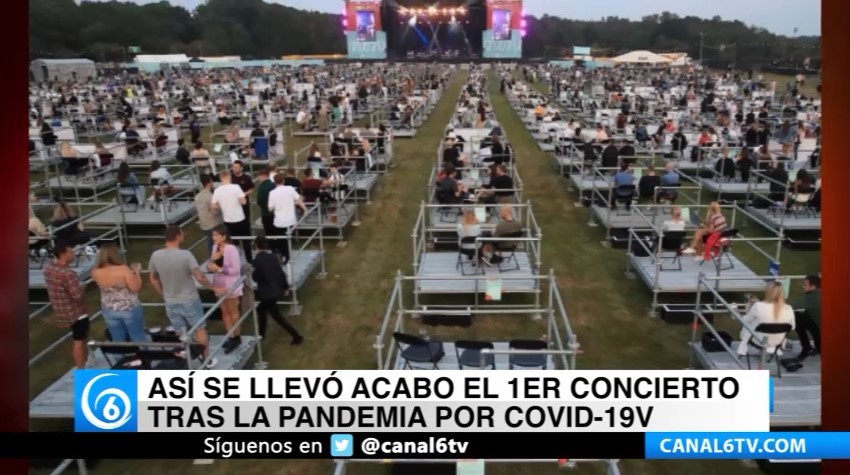 Así se llevó a cabo el primer concierto tras la pandemia por COVID-19