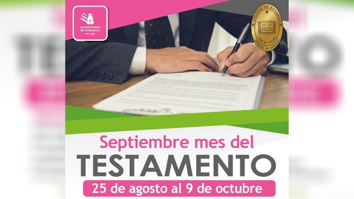 Septiembre mes del testamento