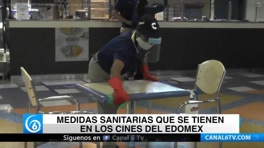 Medidas sanitarias que se tienen en los cines del Edomex