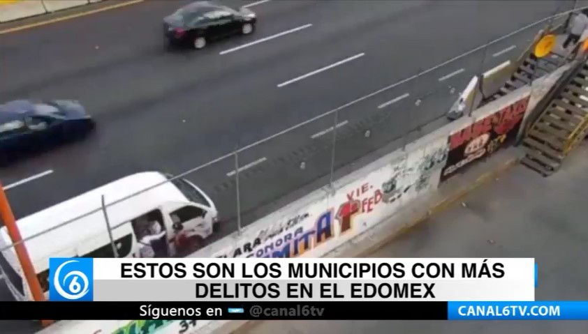 Estos son los municipios con más delitos en el Edomex