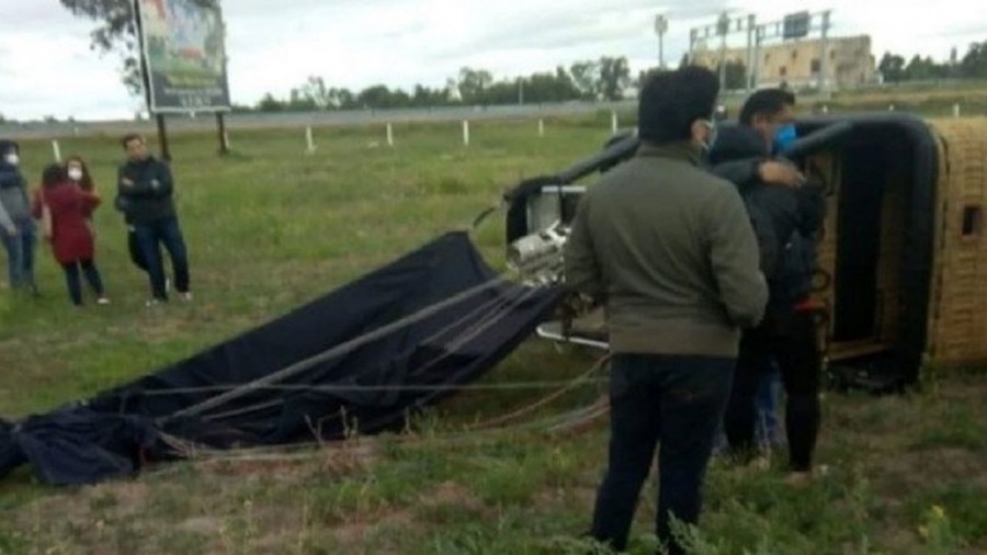Reportan accidente en un globo aerostático del EdoMex