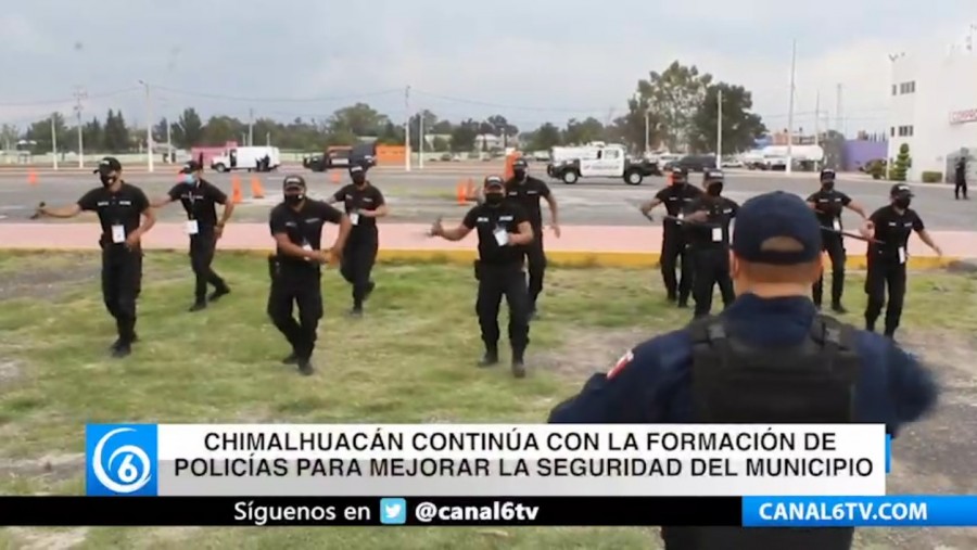 Chimalhuacán continúa con la formación de policías para mejorar la seguridad del municipio