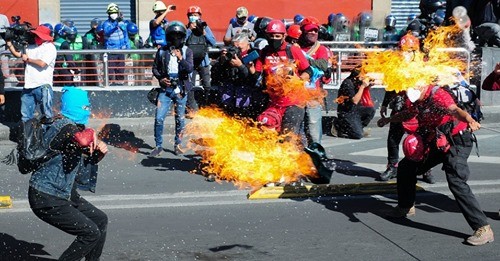Múltiples heridos en la manifestación del 2 de octubre