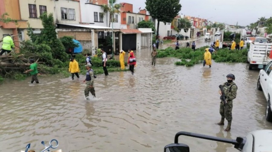 600 mil mexicanos afectados por la tormenta Gamma