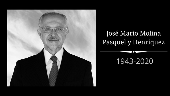 Fallece Mario Molina ganador del premio Nobel en 1995