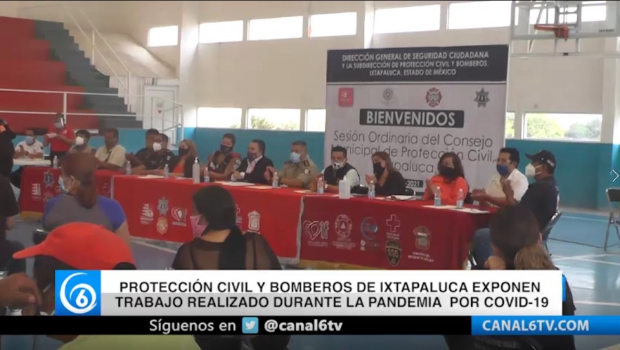 Protección Civil y Bomberos de Ixtapaluca exponen trabajo realizado durante la pandemia por COVID-19
