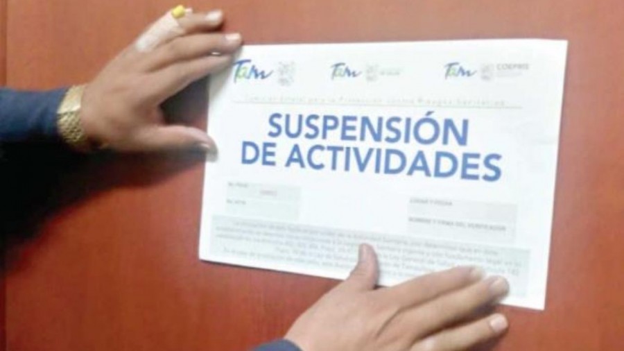 Coprisem suspende 46 negocios en el EdoMex