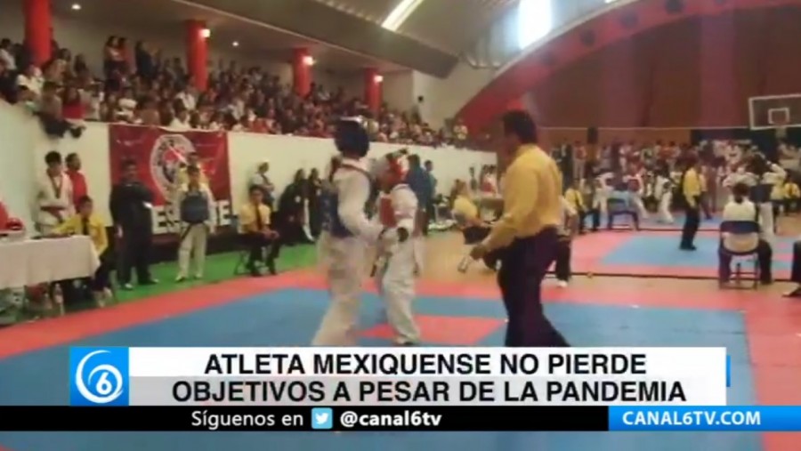 Atleta mexiquense no pierde objetivos a pesar de la pandemia