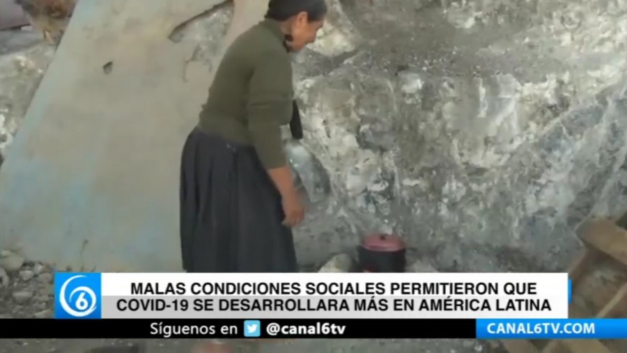 Malas condiciones sociales permitieron que COVID-19 se desarrollara más en América Latina