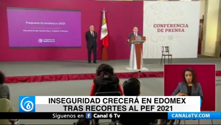 Inseguridad crecerá en Edomex tras recortes al PEF 2021