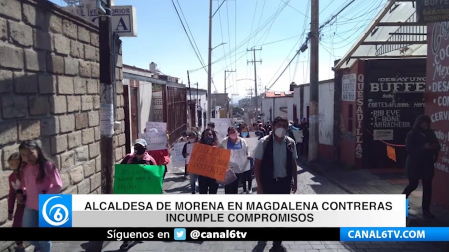 Alcaldesa de Morena en Magdalena Contreras incumple compromisos