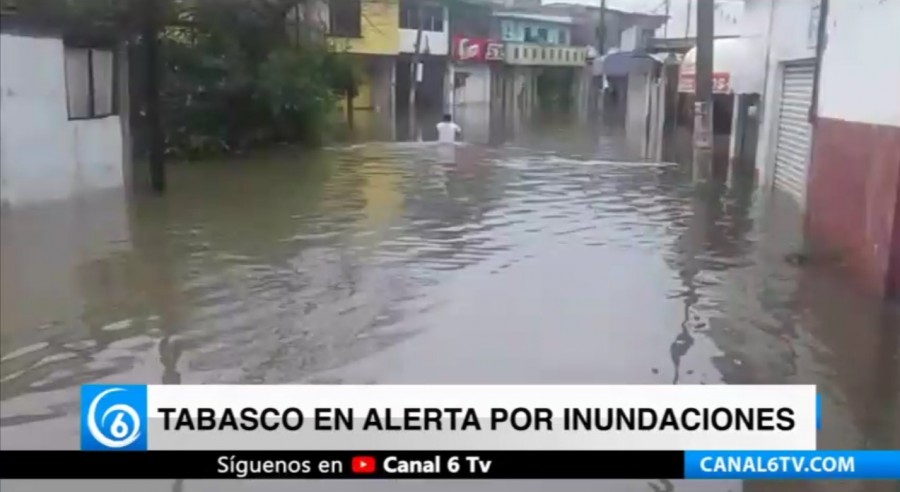 Tabasco en alerta por inundaciones