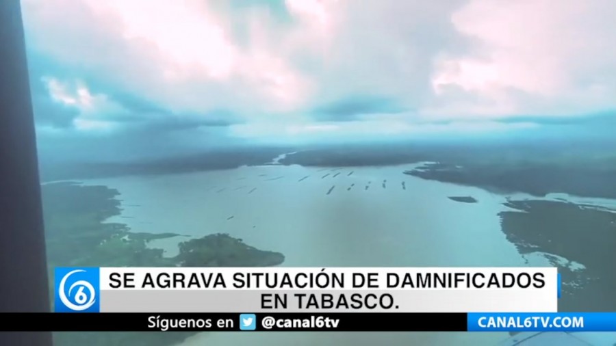 Se agrava la situación de damnificados en Tabasco