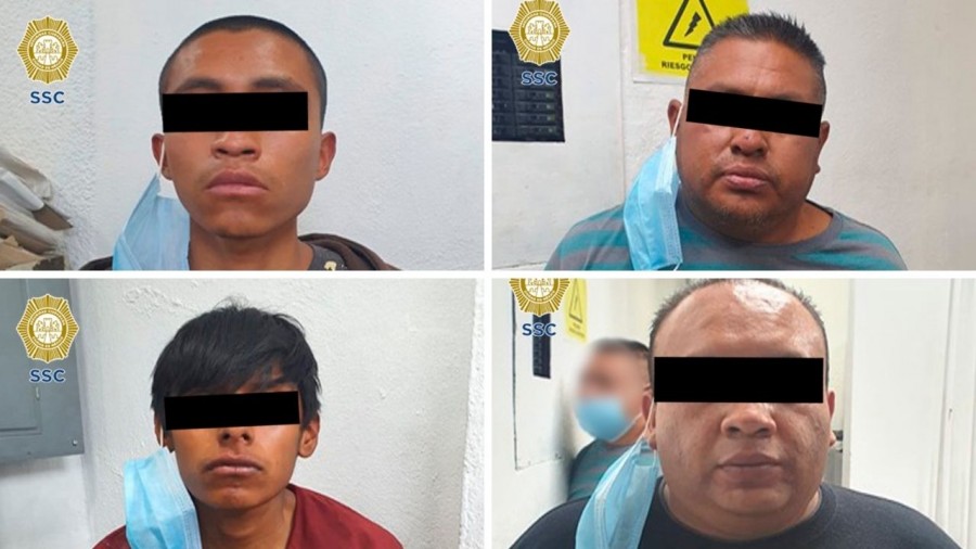 Capturan a cuatro por agredir y desarmar a policía en Iztapalapa