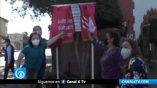 Inauguran calle pavimentada en la zona centro de Ixtapaluca