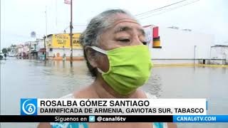 Damnificados de Tabasco contradicen a funcionario estatal; no hay apoyo del gobierno, señalan