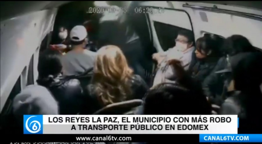Los Reyes La Paz, el municipio con más robo a transporte público en Edomex