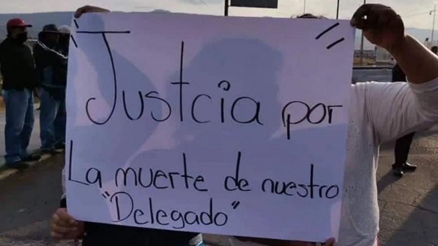Pobladores exigen justicia por el asesinato del Delegado de Chalco