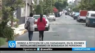 Debido a petición de los ciudadanos, en el Edomex instalan mecanismo de búsqueda de personas
