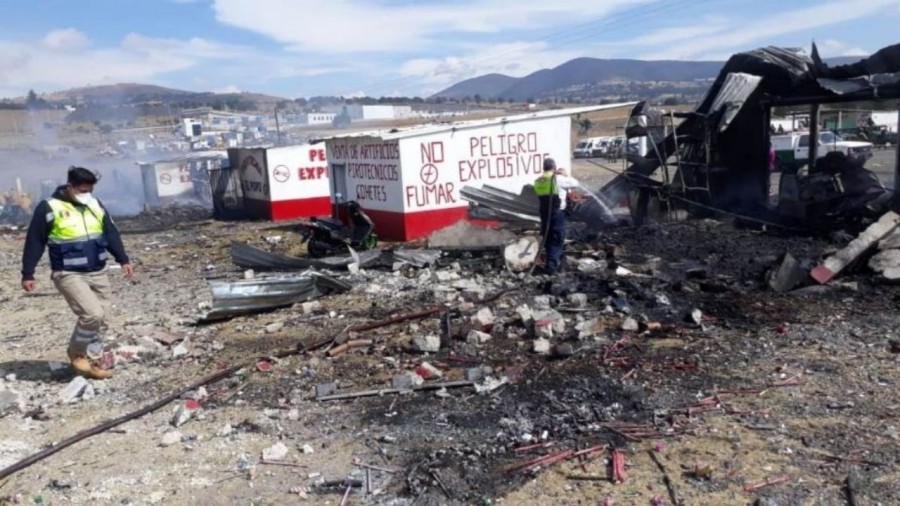 Saldo blanco tras explosión de polvorines en Tlaxcala